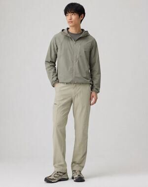 Gorpcore LB Tech Men's Straight Fit Cargo Pants Size 36x31 Khaki Nylon Spandex